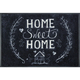 wash+dry PREDPRAŽNIK Chalky Home 50/75 cm potiskano bela, temno siva