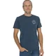 Life-Tree Majica Fairwear Organic Logo Basic Shirt Men Stone Washed Blue Olive moder denim