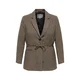 ONLY Carmakoma Blazer CARNELLA kapučino/temno rjava/bela