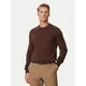 BOSS Pulover Leno 50571914 Temno rjava Regular Fit