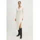 Obleka Pepe Jeans IZABEL DRESS bež barva, PL953586