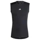 ADIDAS PERFORMANCE Funkcionalna majica črna/bela