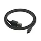 Kabel USB (2.0), USB A moški reverzibilen - microUSB moški reverzibilen, 1 m, raven, črn