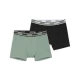 Mens Puma Logo Boxers (2-pack), Green, Size L, Clothing