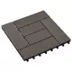 Pločice za decking 11 pcs Tamno smeđa 30 x 30 cm