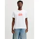 JACK & JONES Majica JORNORREBRO korala / bela