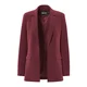 PIECES Blazer PCBOSSY rubin rdeča/bela