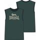 LONSDALE Majica Clopton trst / temno zelena
