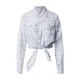 GUESS Bluza ADELAIDE svetlo modra/temno modra/bela