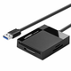 Ugreen CR125 čitalec kartic USB 3.0 1m, črna