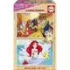 Lesene puzzle Disney Princeske Educa 2x25 delov od 4 leta