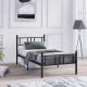 HANAH HOME Krevet Akin Black 90 x 190