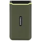 Transcend ESD380C 500 GB USB 3.2 Gen 2x2 (USB-C), zunanji SSD disk proti udarcem (3D TLC), 2000 MB/R, 2000 MB/W, vojaško zelena