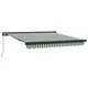 Povlačivi tende Zelena i bijela 300 x 250 cm Platno i Aluminij