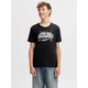 Jack & Jones Junior Majica greige / črna / bela