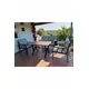 HANAH HOME Baštenska garnitura Nergiz 2+1+1 Grey