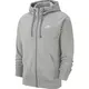 Nike M NSW CLUB HOODIE FZ FT, muška jakna, siva BV2648