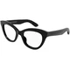 Alexander McQueen AM0395O 001 ONE SIZE (52) Črna/Kristalna