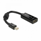 Delock adapter DisplayPort mini (muški) na HDMI A (ženski), crni