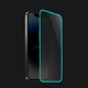 3x Zaščitno kaljeno steklo z okvirjem, ki se sveti v temi za Samsung Galaxy A50 A505F - Modra