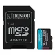 Micro SD Card 512GB Kingston+SD adapter SDCG4/512GB - 200/160 MB/s