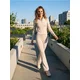 Sinsay - Flare pantalone Gym Hard - nude