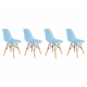 Set plavih stolica u skandinavskom stilu CLASSIC 3+1 GRATIS