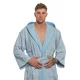 Interkontakt Moški kopalni plašč s kapuco 07 Blue Grey M