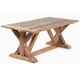Casa Padrino country style dining table natural - Various Sizes - Rectangular rustic solid wood dining room table - Rustic dining room furniture - Country style dining room furniture