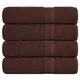 Vidaxl vidaXL Brisače za roke, 4 kosi, rjave, 50 x 100 cm, 100 % bombaž