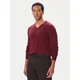 HUGO Pulover San Vredo-M 50474172 Bordo rdeča Slim Fit