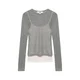 Pull&Bear Majica PACIFIC pegasto siva/rosé