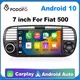 Podofo Car Android CarPlay Radio Multimedia Player For Fiat 500 2007-2015 2 Din Autoradio Video AI Voice GPS Navi 4G WiFi