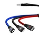 Data kabl KONFULON DC08/ 2.4A/ 3u1 USB na micro/ lightning/ Type C 1.2m