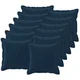 Vidaxl Prevleka za blazino 12 kos HOUTEN Modra 50 x 50 cm Mikrofibra