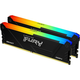 Kingston 16GB (2x8GB) DDR4 3200MT/s CL16 FURY Beast RGB Black XMP DIMM memorija | KF432C16BB2AK2/16