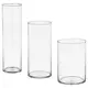 CYLINDER Set vaza, 3 kom., bistro staklo