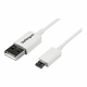 StarTech.com 3.3 ft. (1 m) USB to Micro USB Cable - USB 2.0 A to Micro B - White - Micro USB Cable (USBPAUB1MW) - USB cable - 1 m