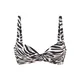 LASCANA Bikini zgornji del kremna / rjava / črna