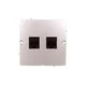 shumee Simon Basic dvojna računalniška vtičnica RJ45 kat. 5e mat srebrna BMF52.02/43