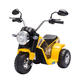 HOMCOM Električno otroško motorno kolo s tremi kolesi, lučmi in zvoki, 6V akumulator, hitrost 2 km/h, za otroke od 18 do 36 mesecev, 72 cm x 57 cm x 56 cm Rumena