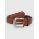 Donut Faux Leather Belt medium brown