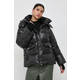 Pernata jakna Luisa Spagnoli za žene, boja: crna, za zimu