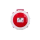 PCE Vtičnica 16A 5P 400V /75x75/ rdeča IP67 POWER TWIST 3152-6