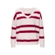 LASCANA Pulover pesek/bordo