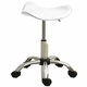 vidaXL Salonski stolac od umjetne kože bijeli