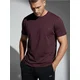 Sinsay - Majica kratkih rukava Basic - maroon
