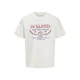 JACK & JONES Majica JORFREDERIKSBERG modra/temno rdeča/bela