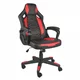 GENESIS gejmerska stolica Nitro 370 (Crvena/Crna) - NFG-1364 do 150 kg, Eko koža