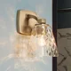 KICHLER Stenska svetilka Marant, svetlo bronasta/prozorna, višina 24 cm, IP44, G9-LED - Kopalnica - Sodobni - svetlo bronasta, prosojna - Kovina
